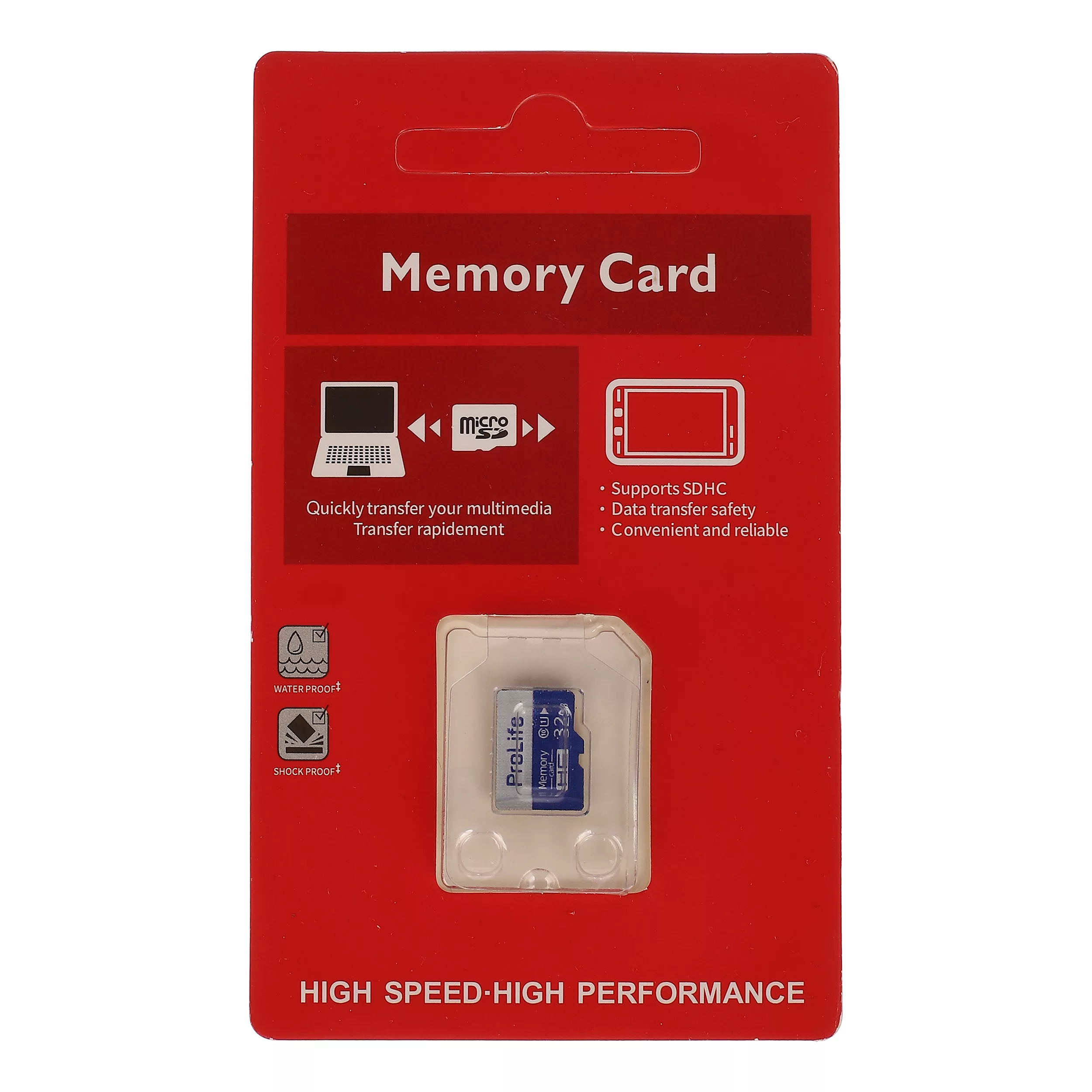 کارت حافظه MicroSDHC پرولایف مدل U3 کلاس 10 استاندارد UHS-I سرعت 80MBps ظرفیت 32 گیگابایت