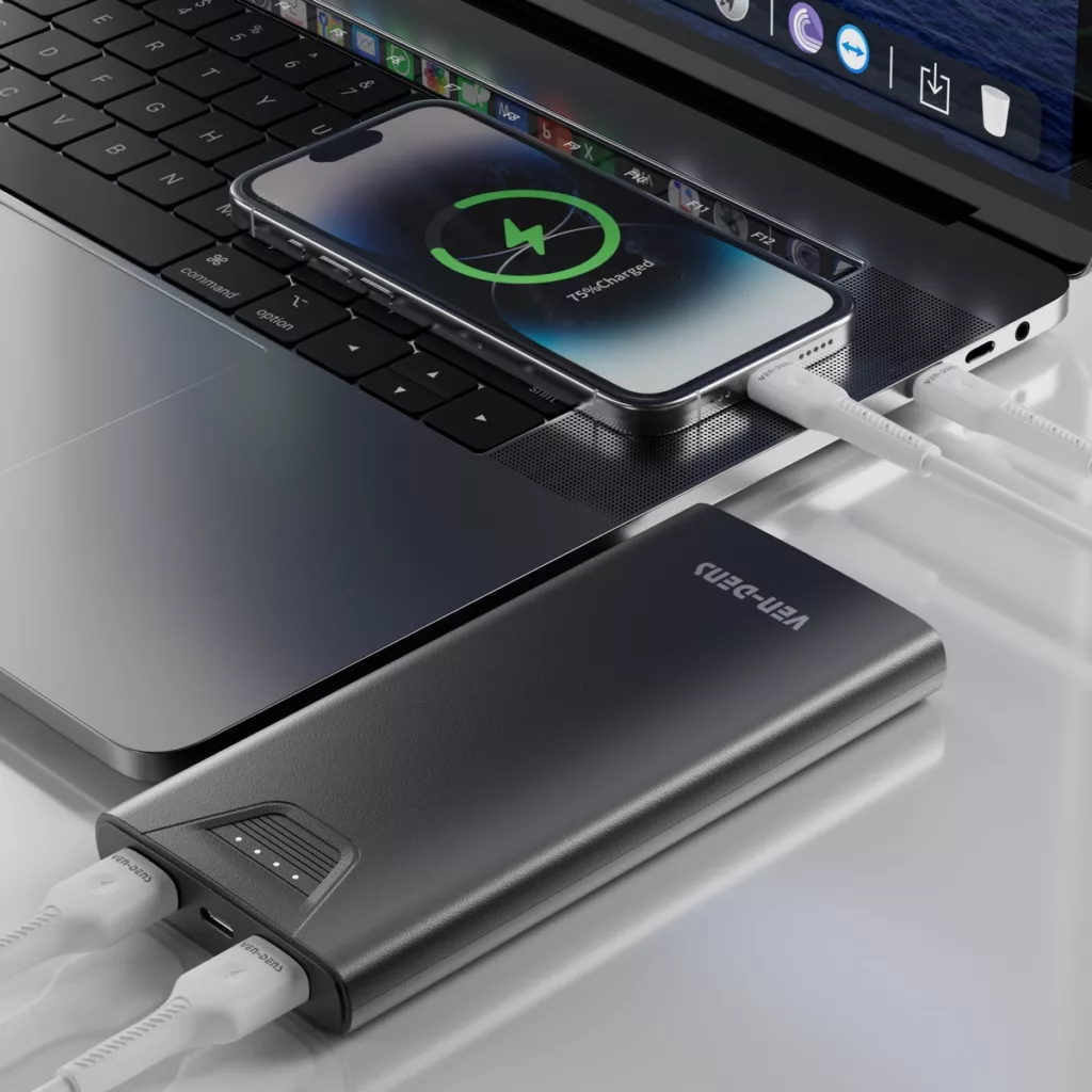 پاور بانک وندنس مدل VD-PB041 ظرفیت 10 هزار میلی آمپر ساعت