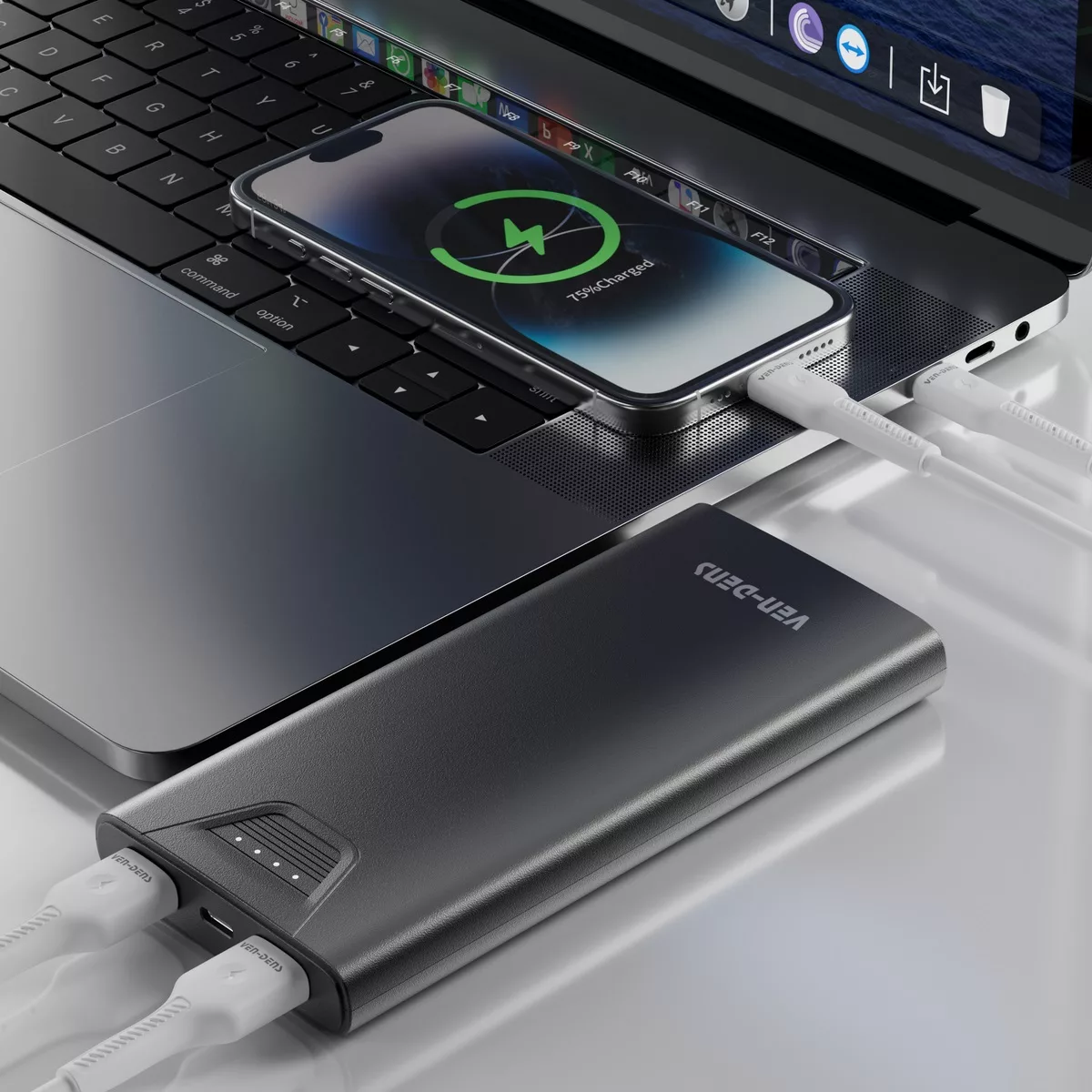 پاور بانک وندنس مدل VD-PB041 ظرفیت 10 هزار میلی آمپر ساعت