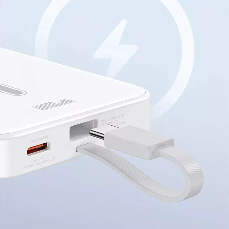 پاوربانک یوسمز طرح مگ سیف مدل US-CD219-22.5W ظرفیت 10000 میلی آمپر ساعت