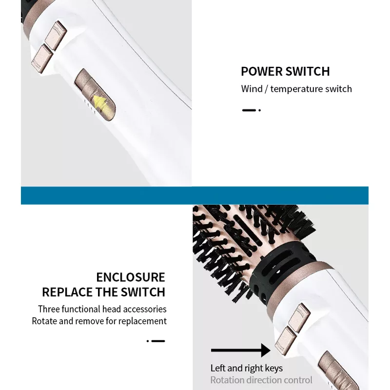 سشوار برس دار چرخشی کیمی مدل KM-8020