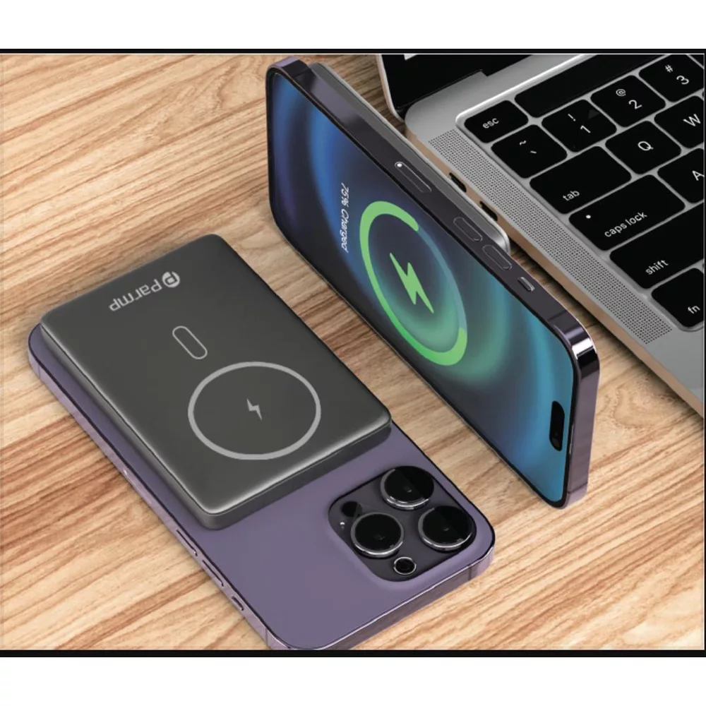 پاوربانک پارمپ مدل PBW-5ALM ظرفیت 5000 میلی آمپر ساعت