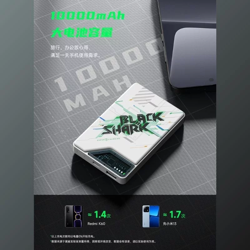 پاوربانک بلک شارک مدل BPB08 ظرفیت 10000 میلی آمپر ظرفیت