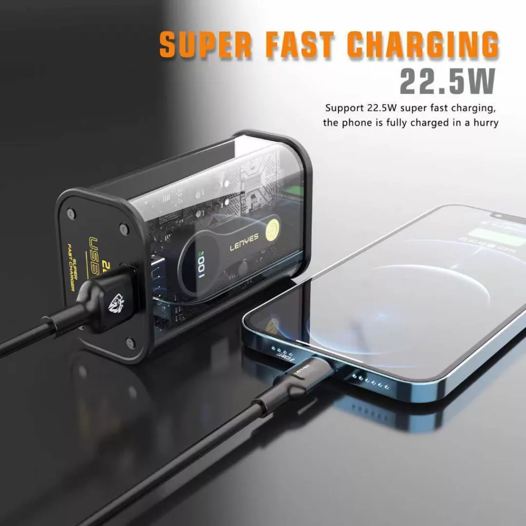 پاوربانک لنیز مدل PX152D ظرفیت 10000 میلیآمپر ساعت