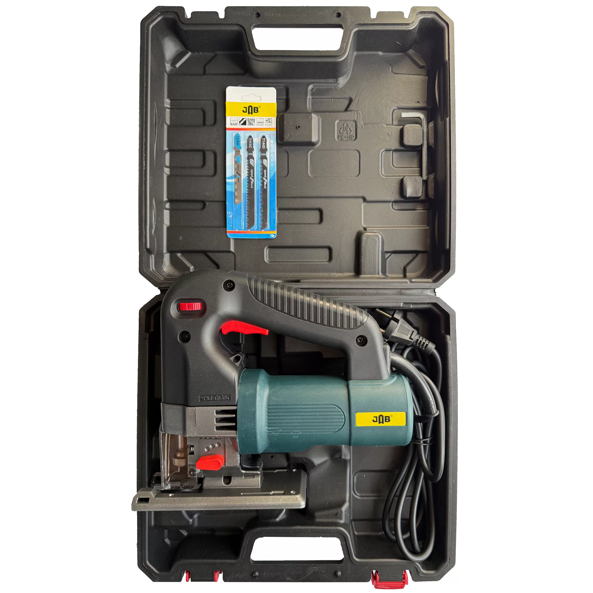 اره عمودبر گیربکسی 2500 وات دیمردار جاب مدل JB-2500 B مجموعه 5 عددی