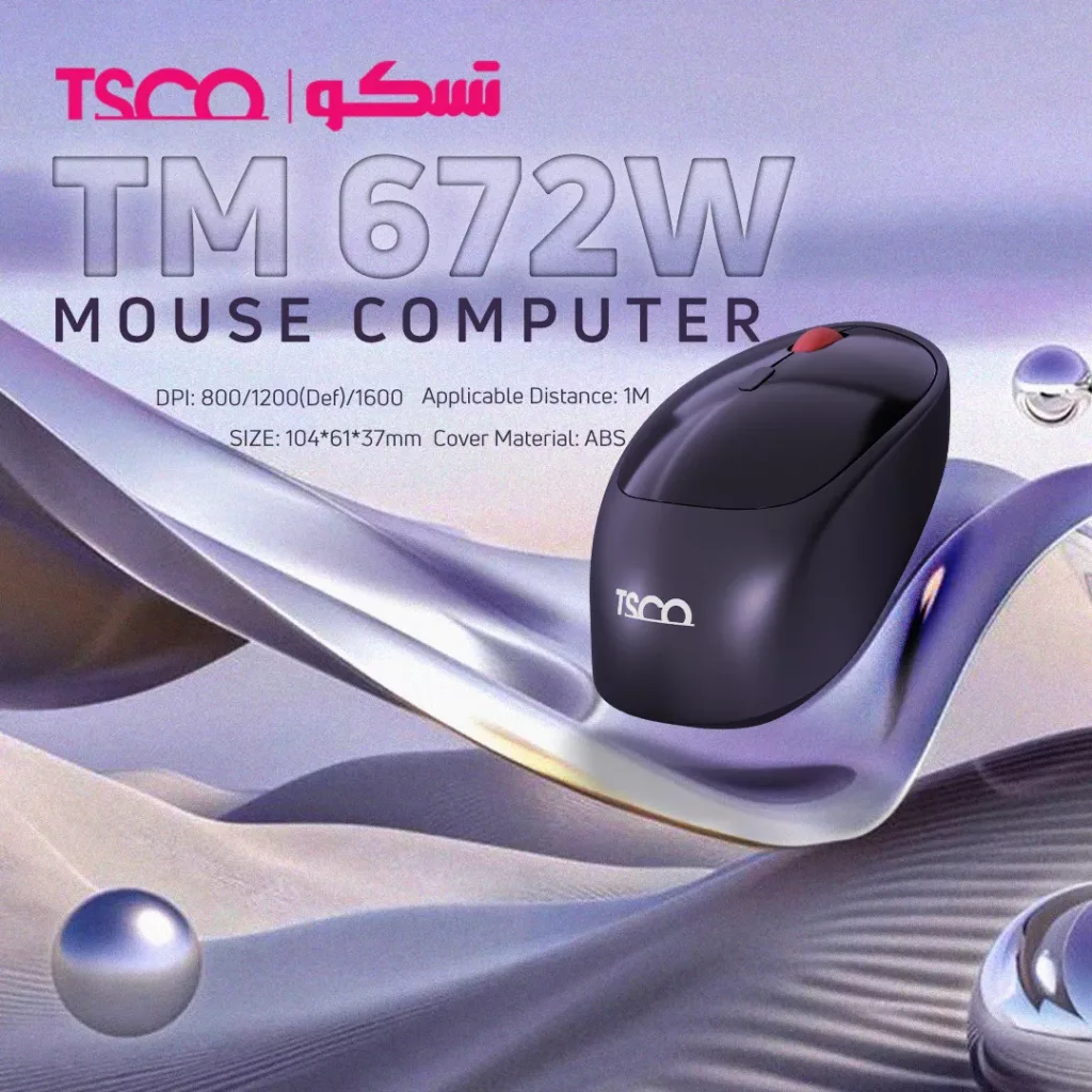 ماوس بی سیم تسکو مدل TM 672W
