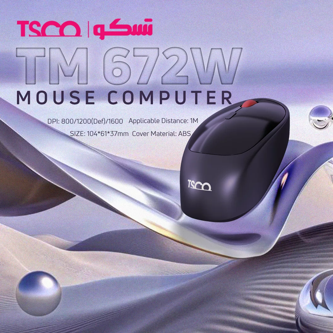 ماوس بی سیم تسکو مدل TM 672W