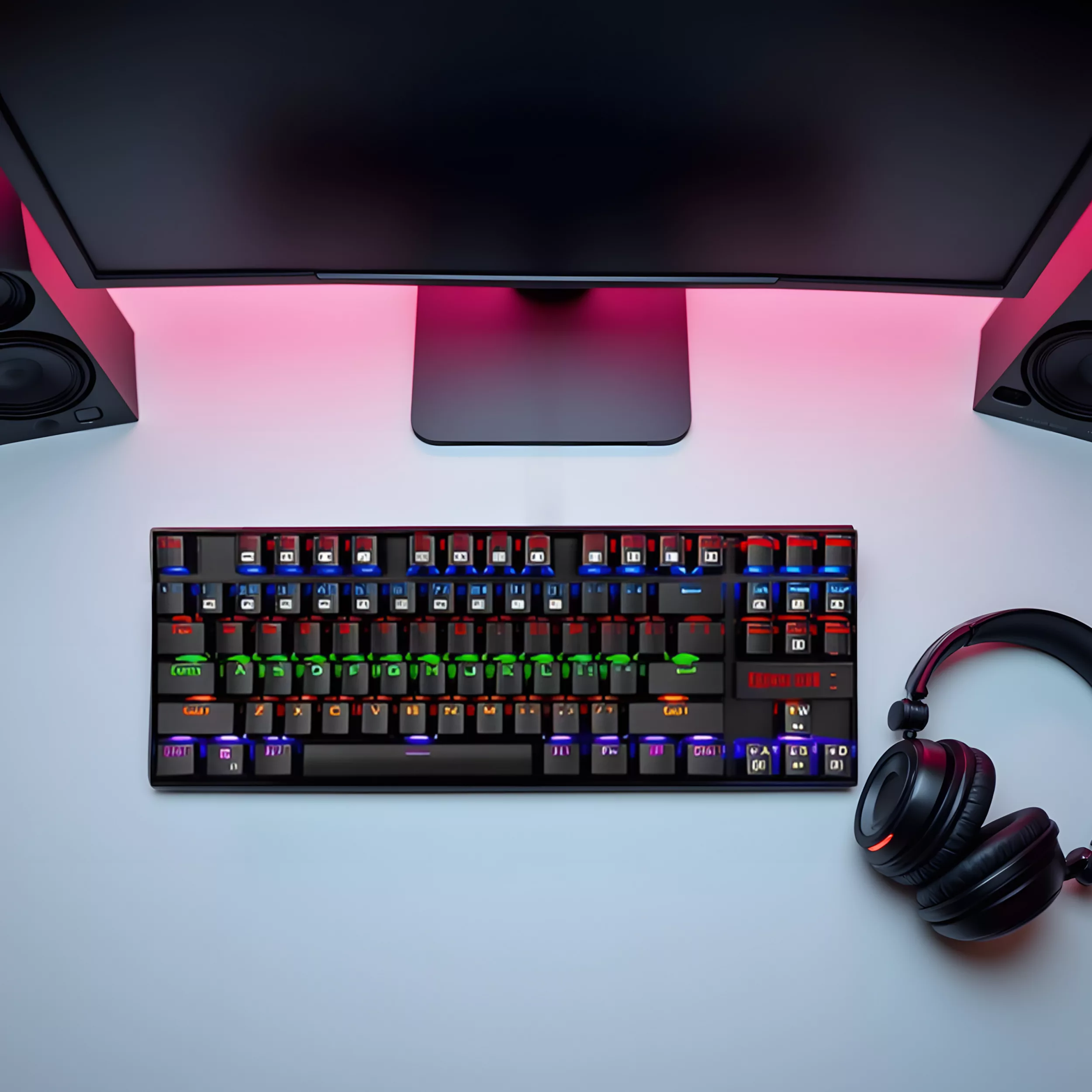 کیبورد بی سیم گرین مدل GK 102W، سوئیچ سیزر، Tenkeyless