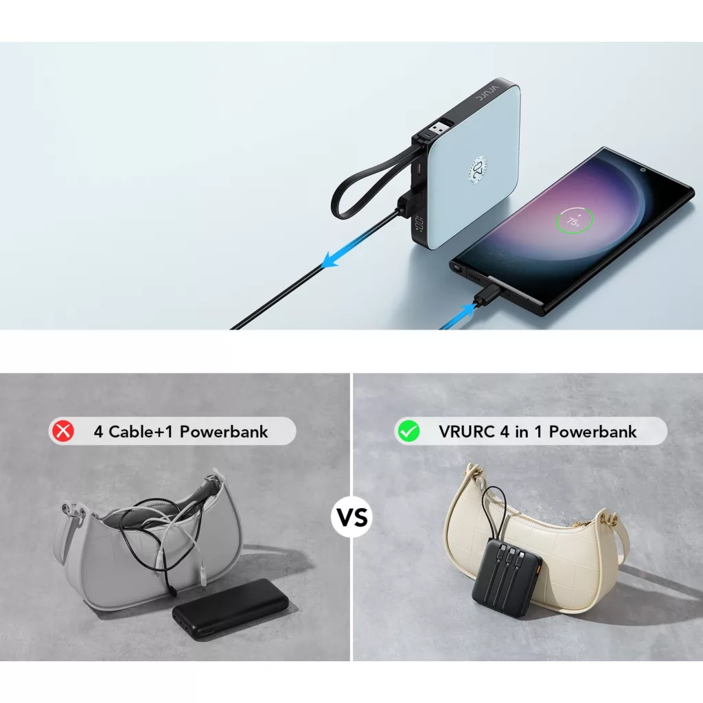 پاوربانک وراوریس مدل T2066 ظرفیت 20000 میلی آمپر ساعت