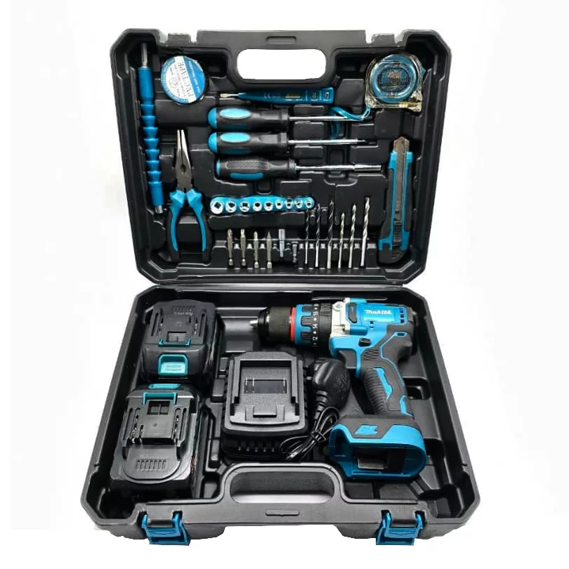 مجموعه 25 عددی دریل گیربکسی چکشی سه نظام 13میلیمتری 148 ولت ماکیتا مدل MV05-148V