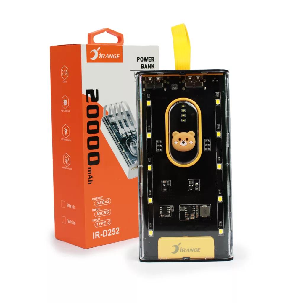 پاوربانک آیرنج مدل IR - D252 ظرفیت 20000 میلیآمپرساعت
