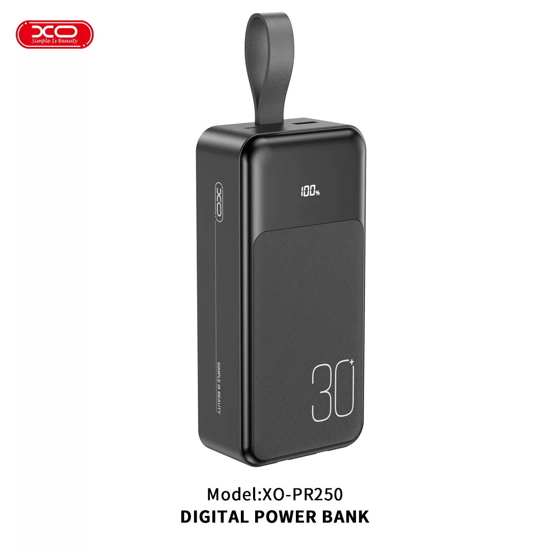 پاوربانک ایکس او مدل PR250 ظرفیت 30000 میلی آمپر ساعت