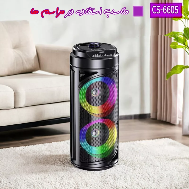 اسپیکر بلوتوثی قابل حمل مدل CS-6605