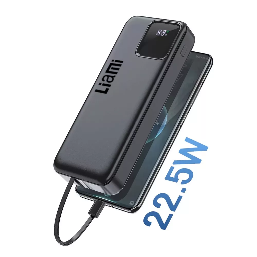 پاور بانک لیامی مدل LM-7020-22.5w ظرفیت 20000 میلی آمپر ساعت