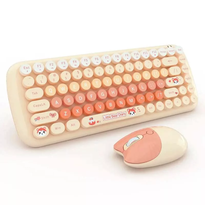 کیبورد و ماوس بی سیم مافی مدل candy fashion multicolor، سوییچ ممبران، Tenkeyless