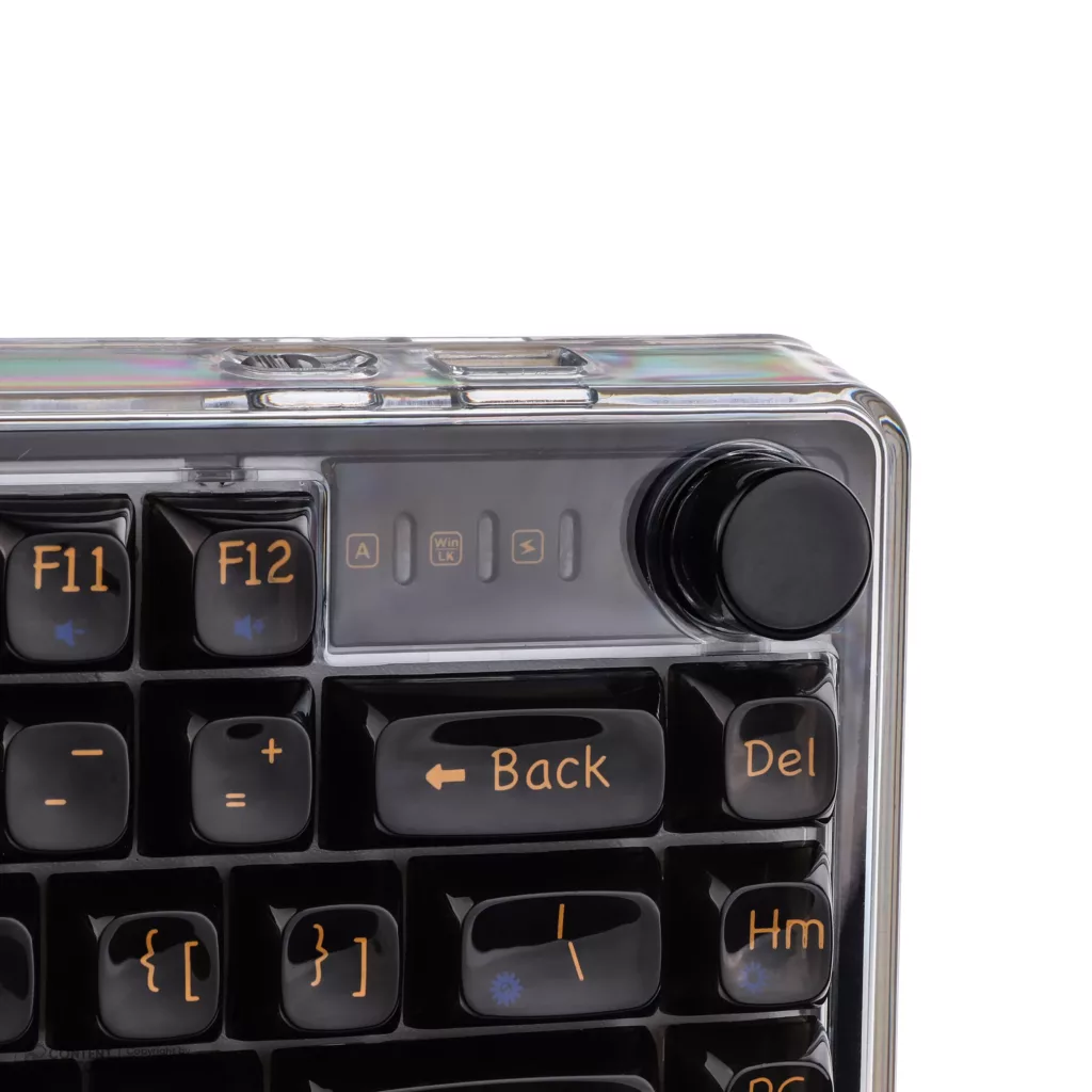 کیبورد بی سیم گیمینگ لاجی کی مدل K450BB، سوییچ مکانیکال شفاف، Tenkeyless، نورپردازی RGB