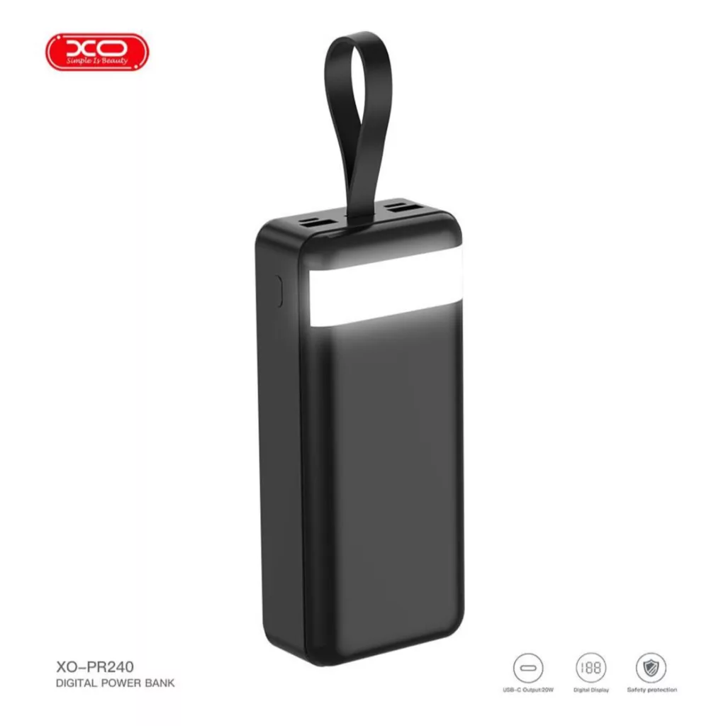 پاوربانک ایکس او مدل PR240 ظرفیت 30000 میلی آمپر ساعت