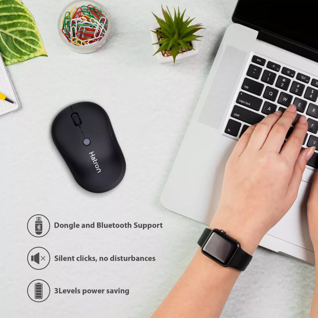 ماوس بی سیم هترون مدل HMBW115SL