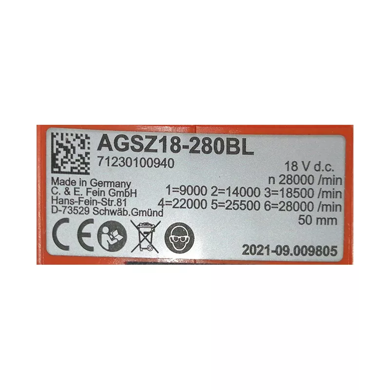 فرز انگشتی شارژی فاین مدل AGSZ 18-280 BL