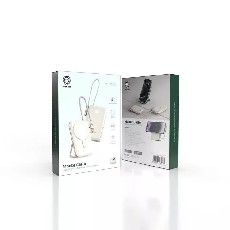 پاوربانک گرین لاین مدل monte carlo GL-PB32 ظرفیت 10000میلی آمپر ساعت