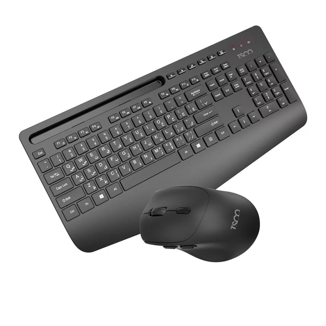 کیبورد و ماوس بی سیم تسکو مدل TKM 7025W، سوییچ ممبران، Full-Size
