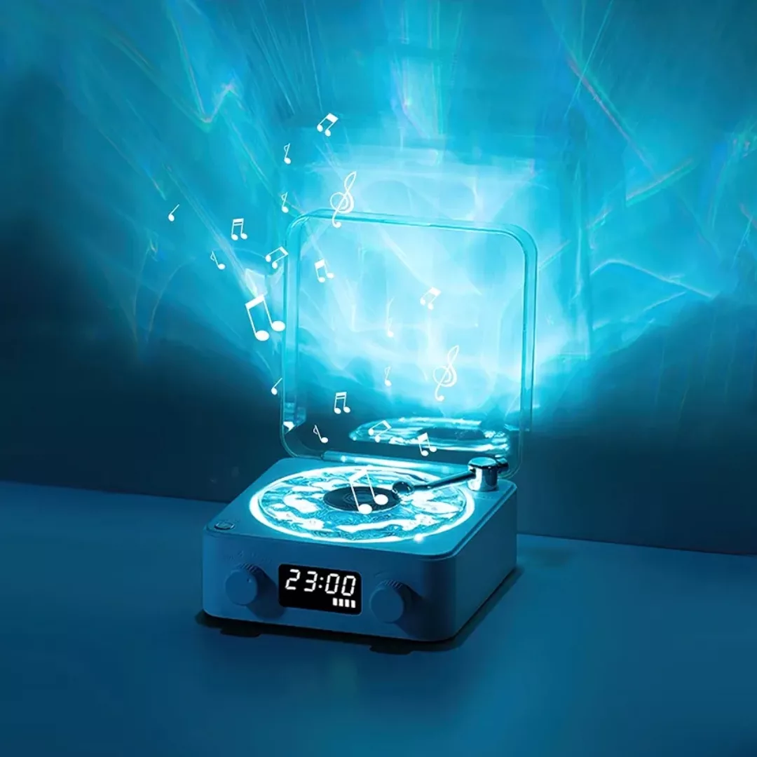 اسپیکر بلوتوثی قابل حمل طرح گرامافونی مدل waves