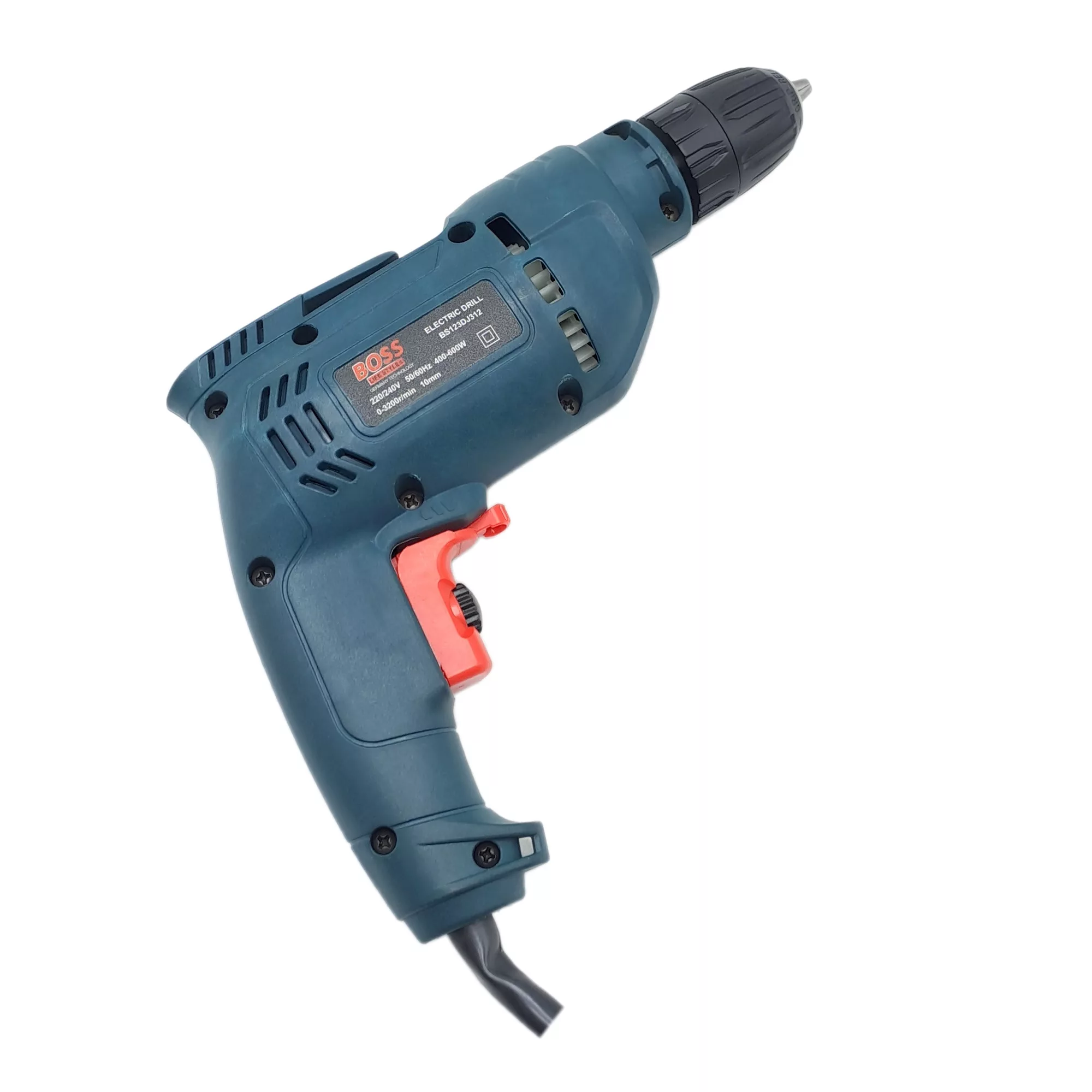 دریل پیچ گوشتی برقی سه نظام 10 اتوماتیک 600 وات باس مدل BS123DJ312