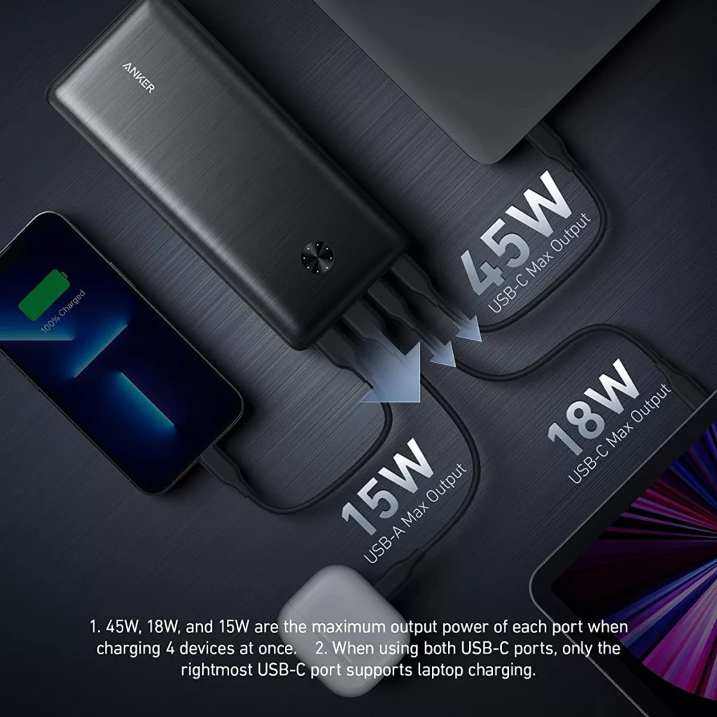 پاوربانک انکر مدل PowerCore III Elite A1291 ظرفیت 25600 میلی‌ آمپرساعت