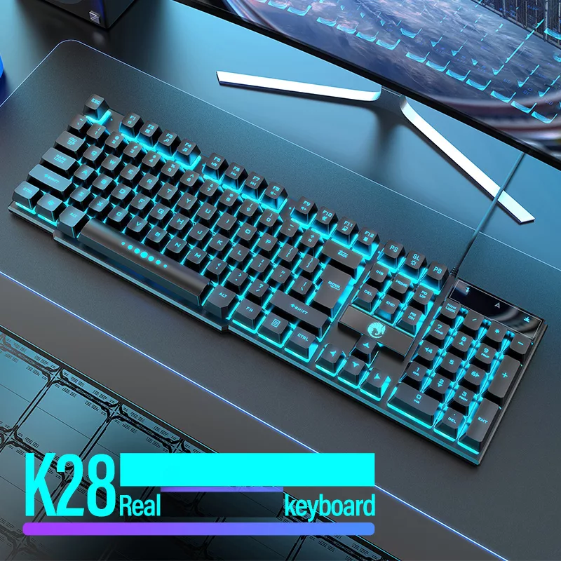 کیبورد مخصوص بازی رایکو مدل BLUE LIGHT-K28