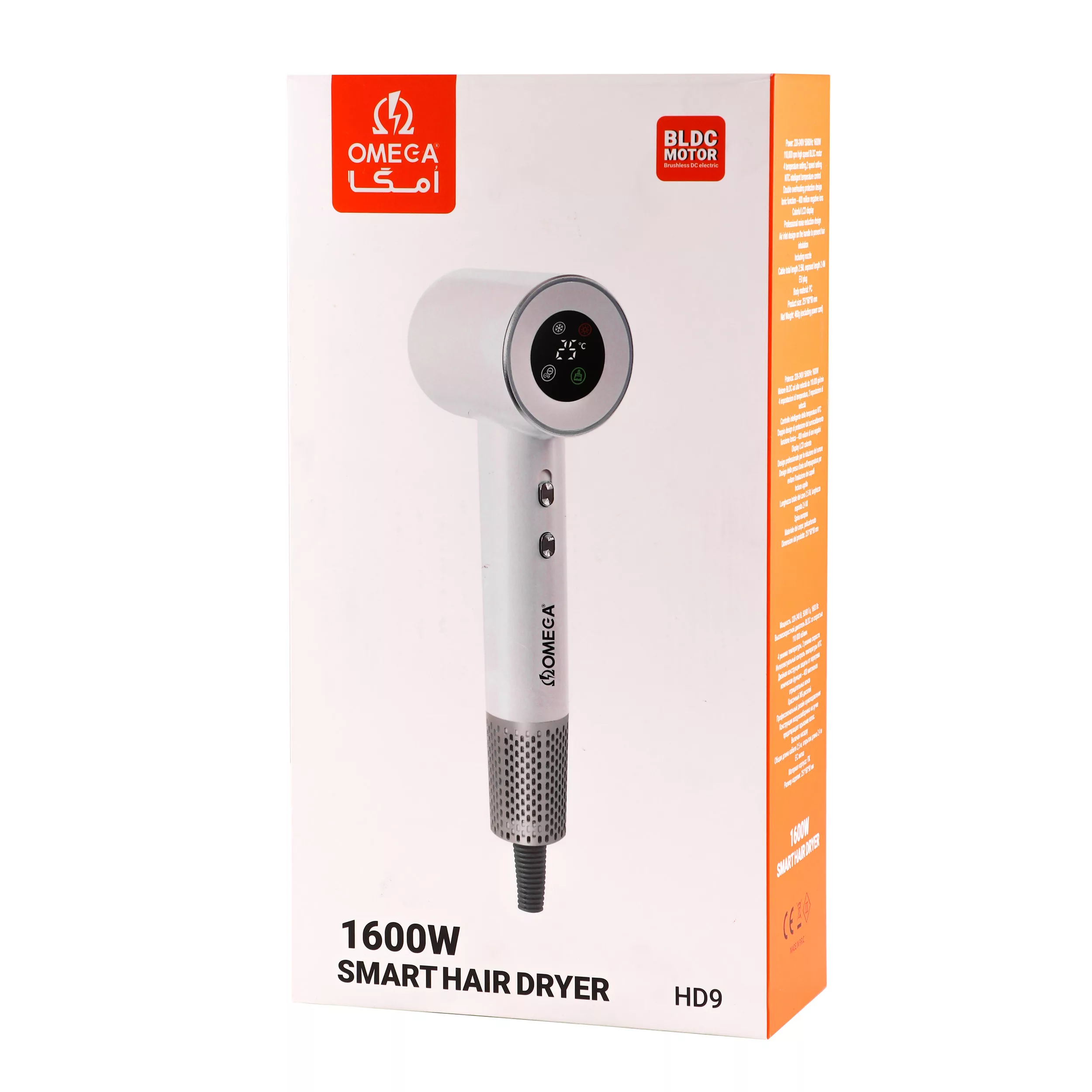 سشوار مسافرتی 1600 وات امگا مدل HD9