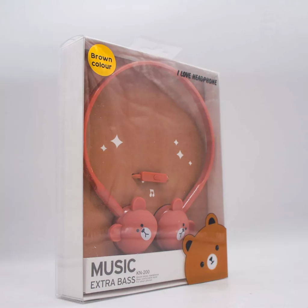 هدفون طرح فانتزی خرس مدل KN-200