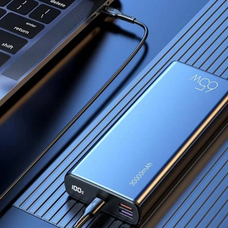 پاوربانک یوسمز مدل CD165 ظرفیت 30000 میلی آمپر ساعت به همراه کابل USB-C