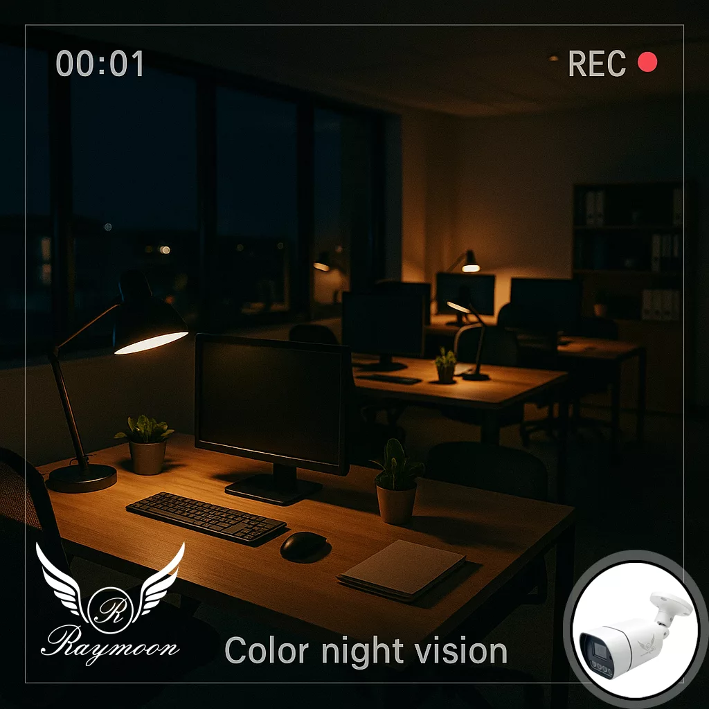 دوربین مداربسته تحت شبکه رایمون مدل پنج مگاپیکسل کد 60Q-POE بسته چهار عددی