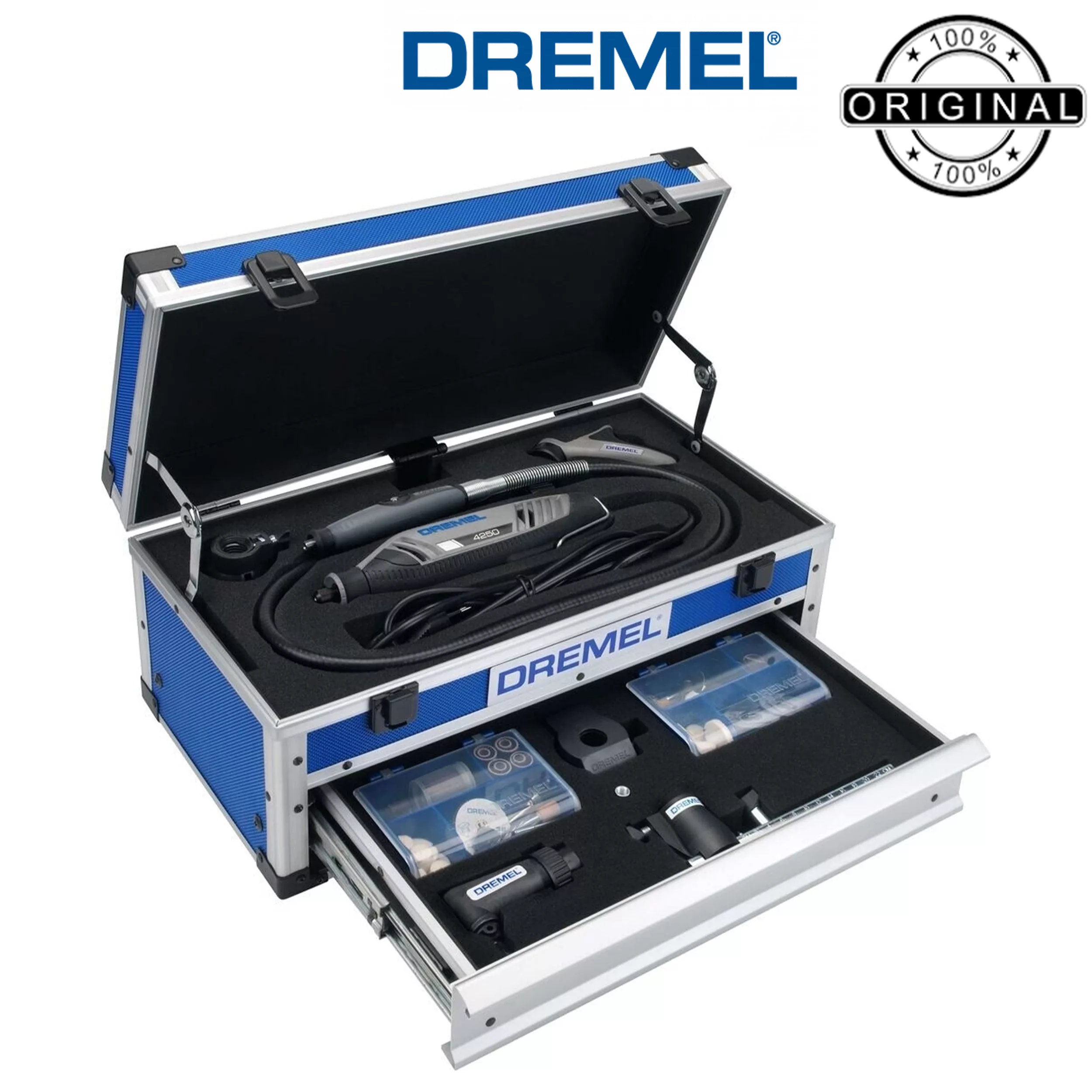 فرز انگشتی مینیاتوری دیمر دار 175 وات درمل مدل Box 4250-6-128 مجموعه 135 عددی