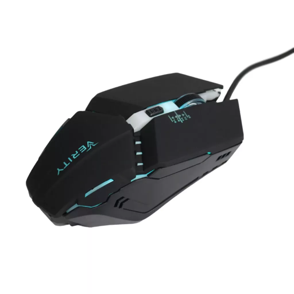 کیبورد و ماوس گیمینگ وریتی مدل V-KB6126GCW، سوییچ ممبران، Full-Size، نورپردازی LED RGB