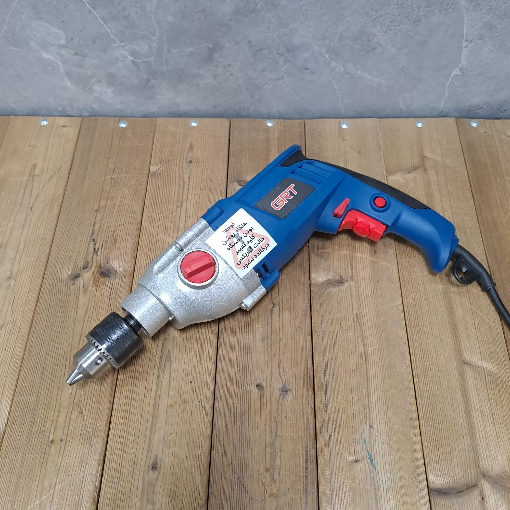 دریل چکشی صنعتی گیربکسی جی آر تی مدل 1050W