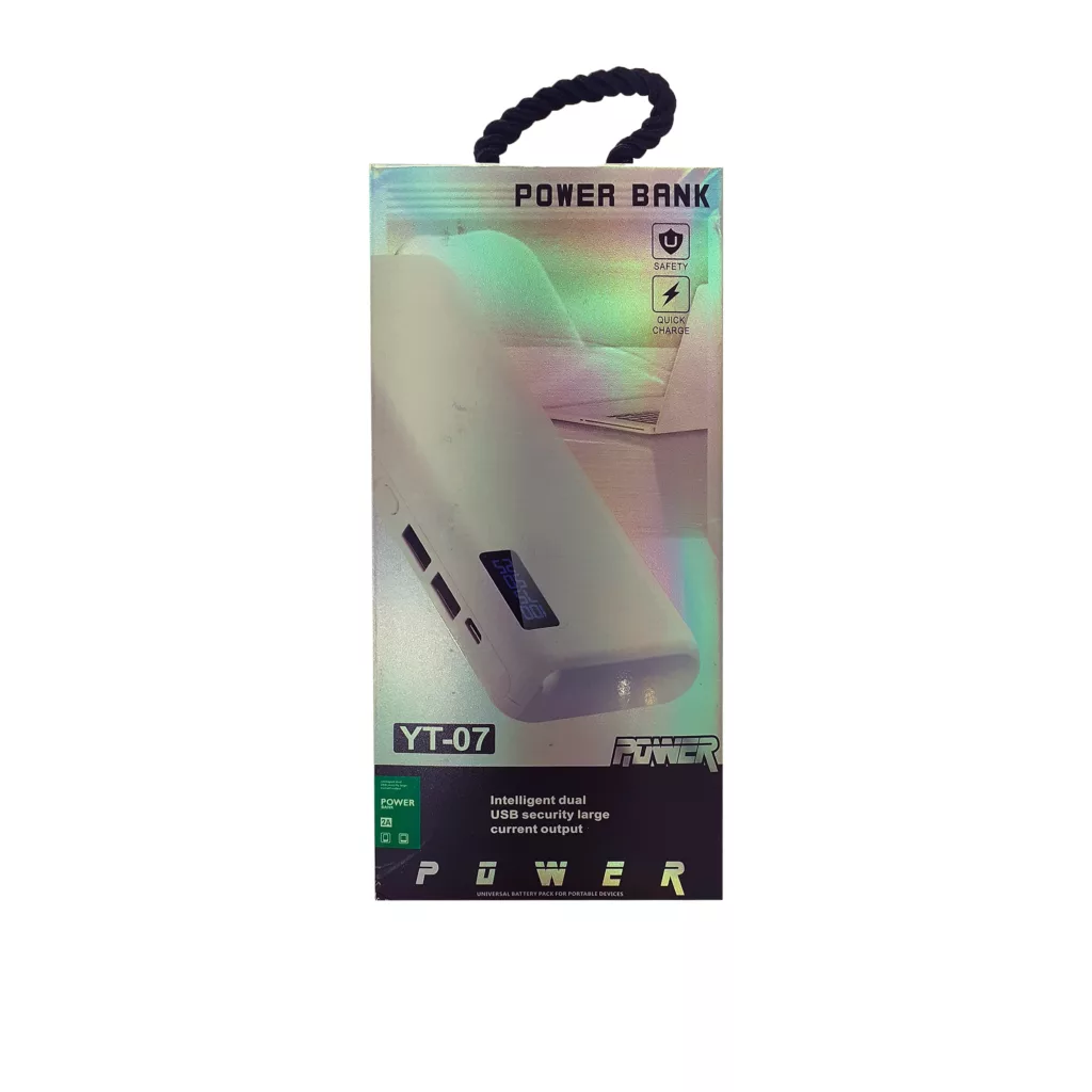 پاوربانک پاور باکس مدل YT-07 ظرفیت 20000 میلی آمپر ساعت