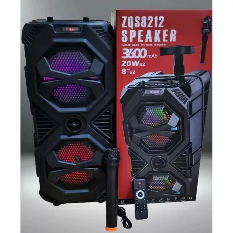 اسپیکر بلوتوثی چمدانی قابل حمل مدل  ZQS-8212