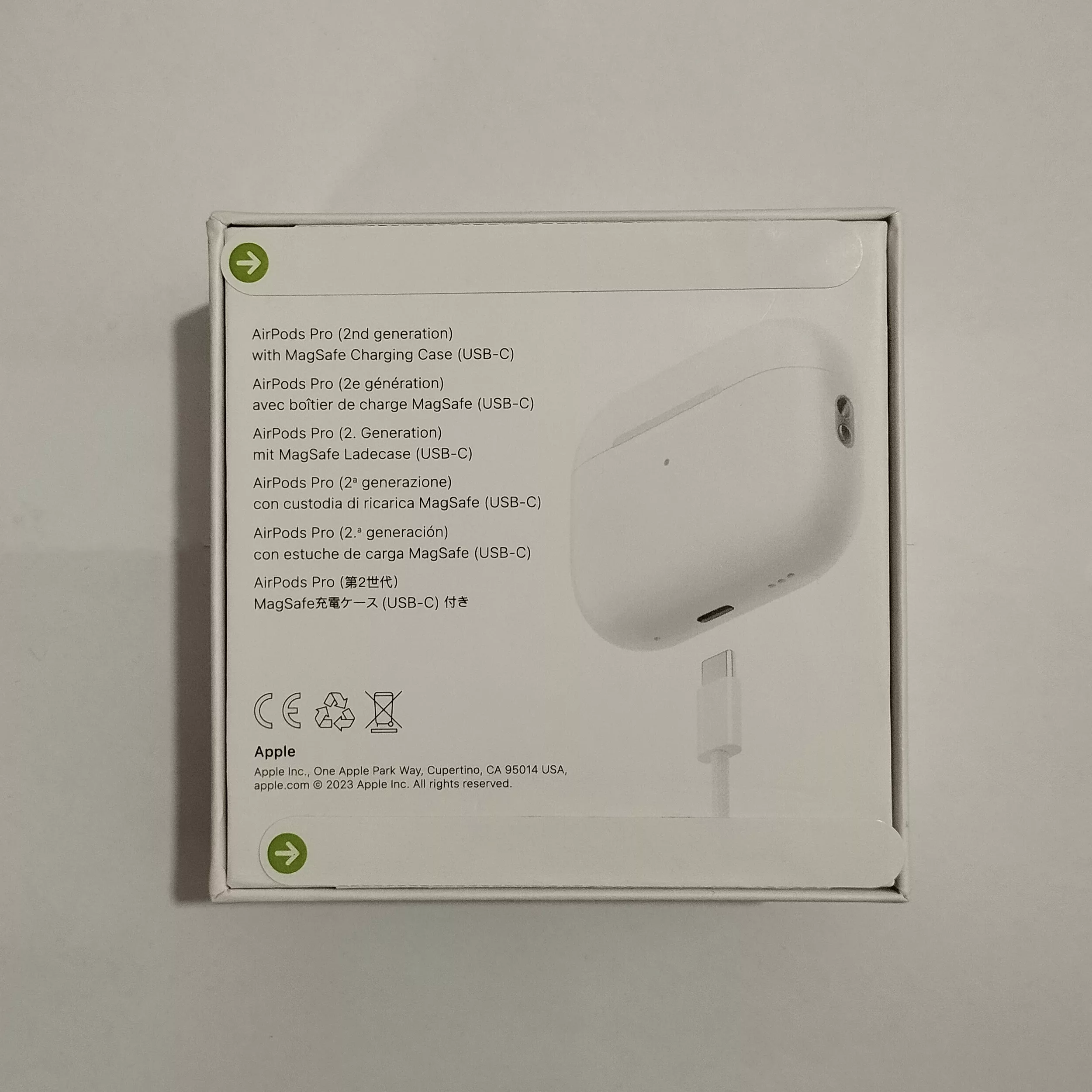 هندزفری بلوتوثی مدل AirPods Pro 2nd Generation Type-C 2024