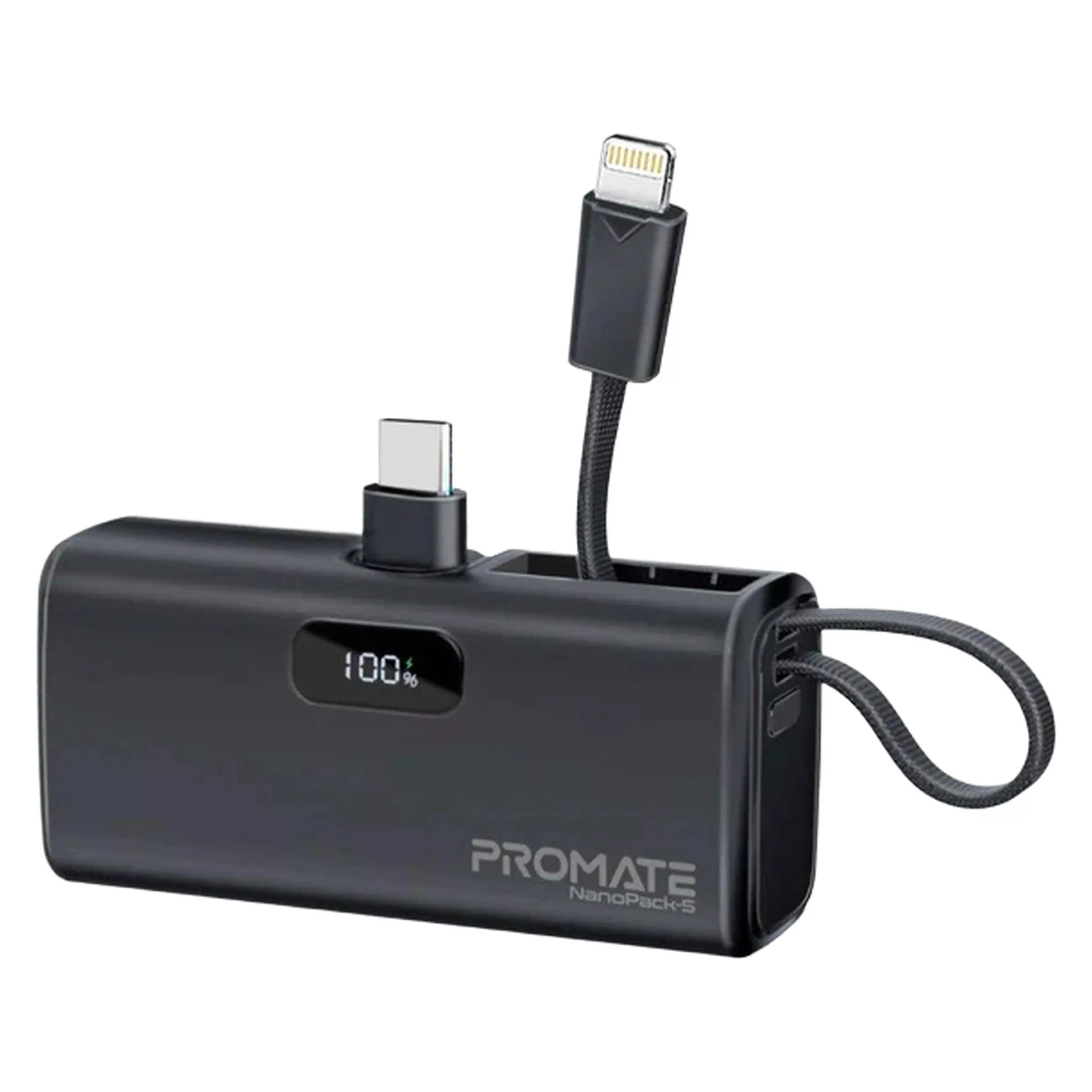 پاوربانک پرومیت مدل NANOPACK-5.BLK ظرفیت 5000 میلی‌آمپرساعت