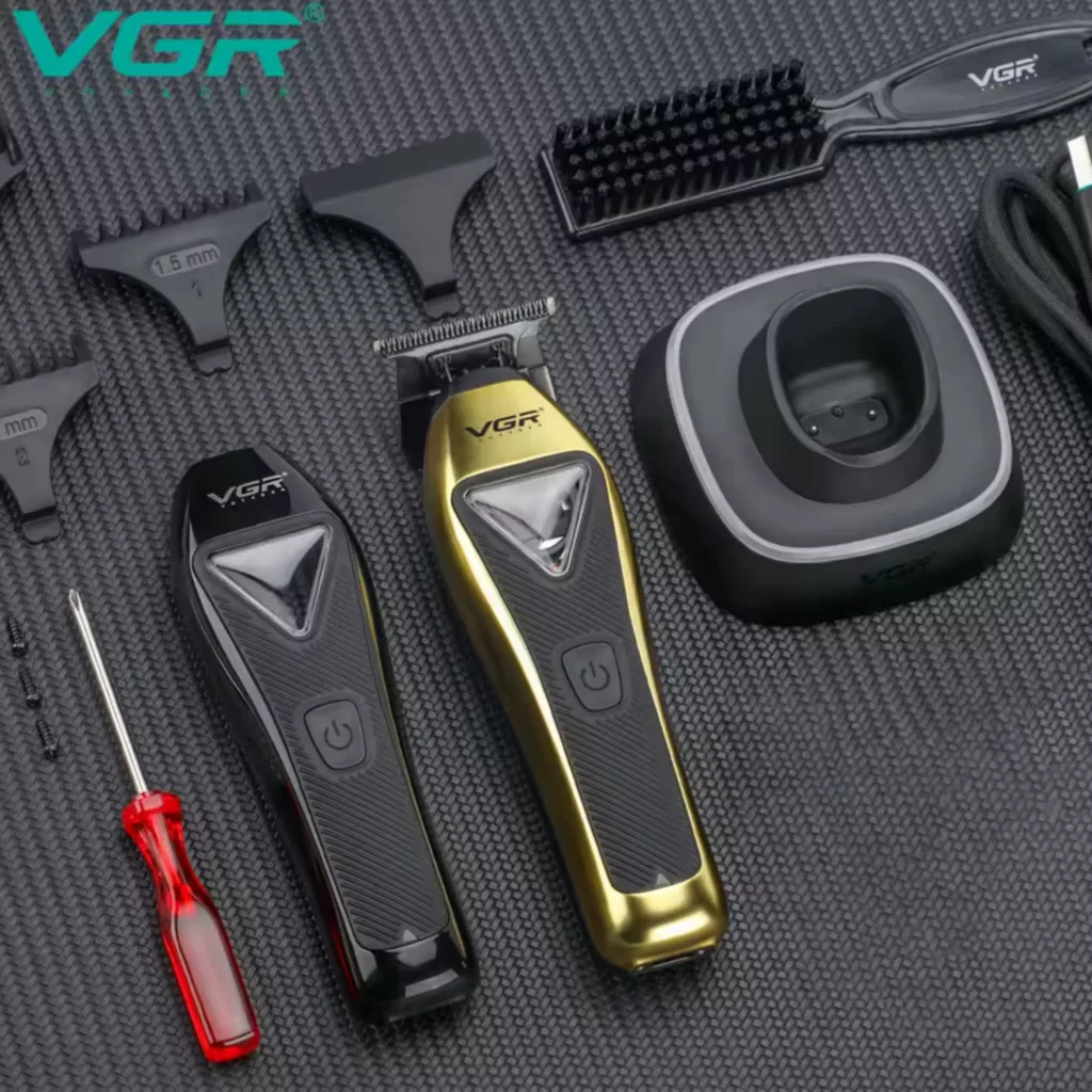 ماشین اصلاح موی سر و صورت شارژی وی جی ار مدل V-994