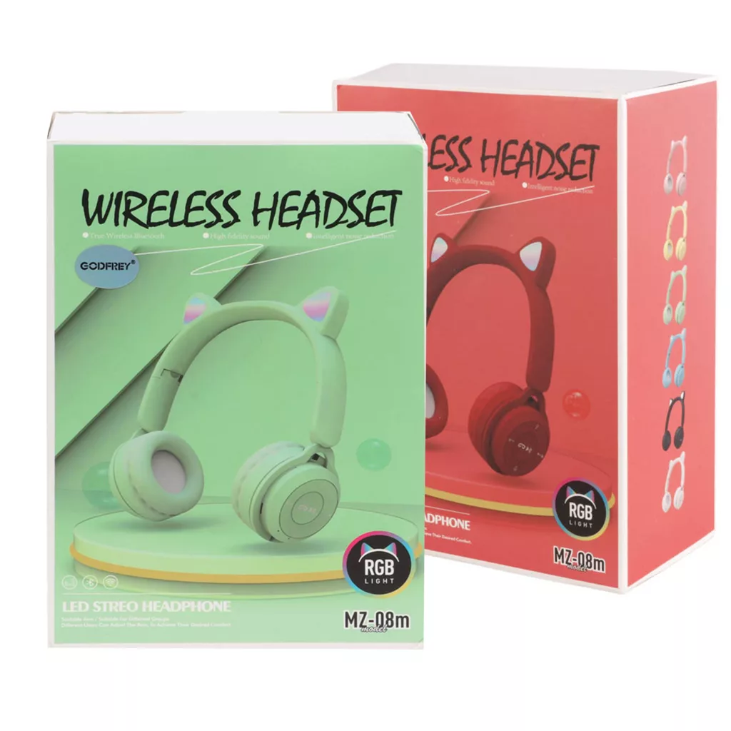 هدست بلوتوثی مدل MZ-08-M گربه ای