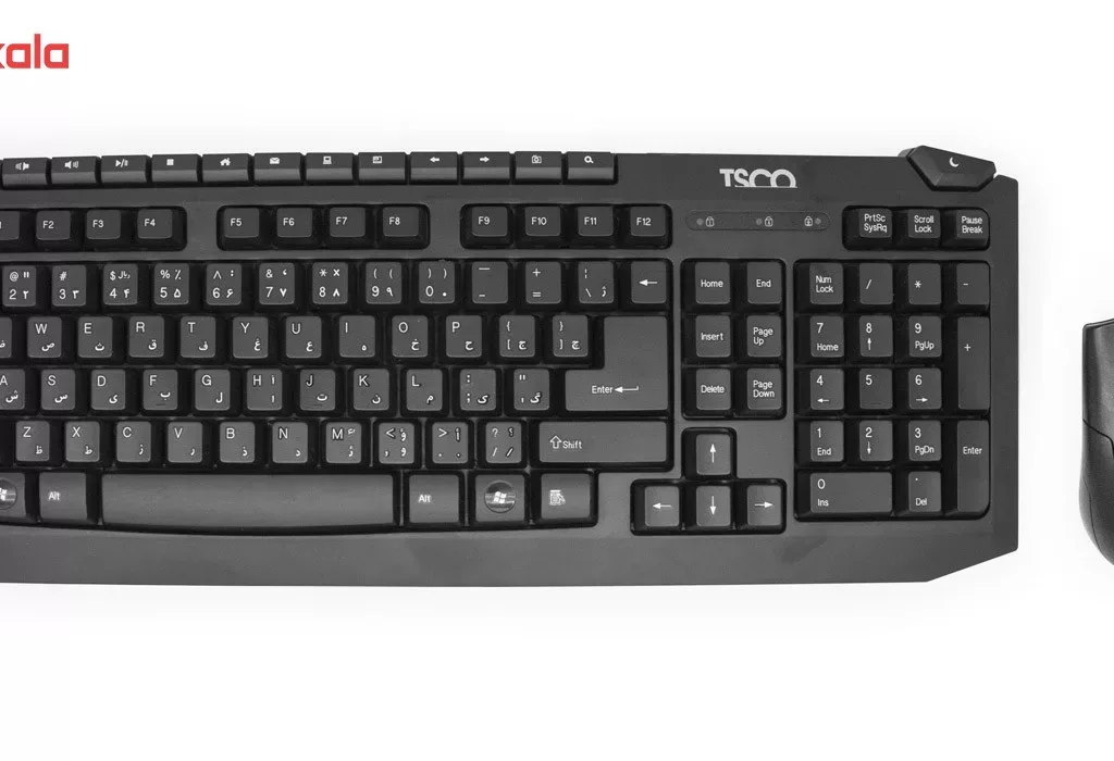 کیبورد و ماوس تسکو مدل TKM 8054N، سوییچ ممبران، Full-Size