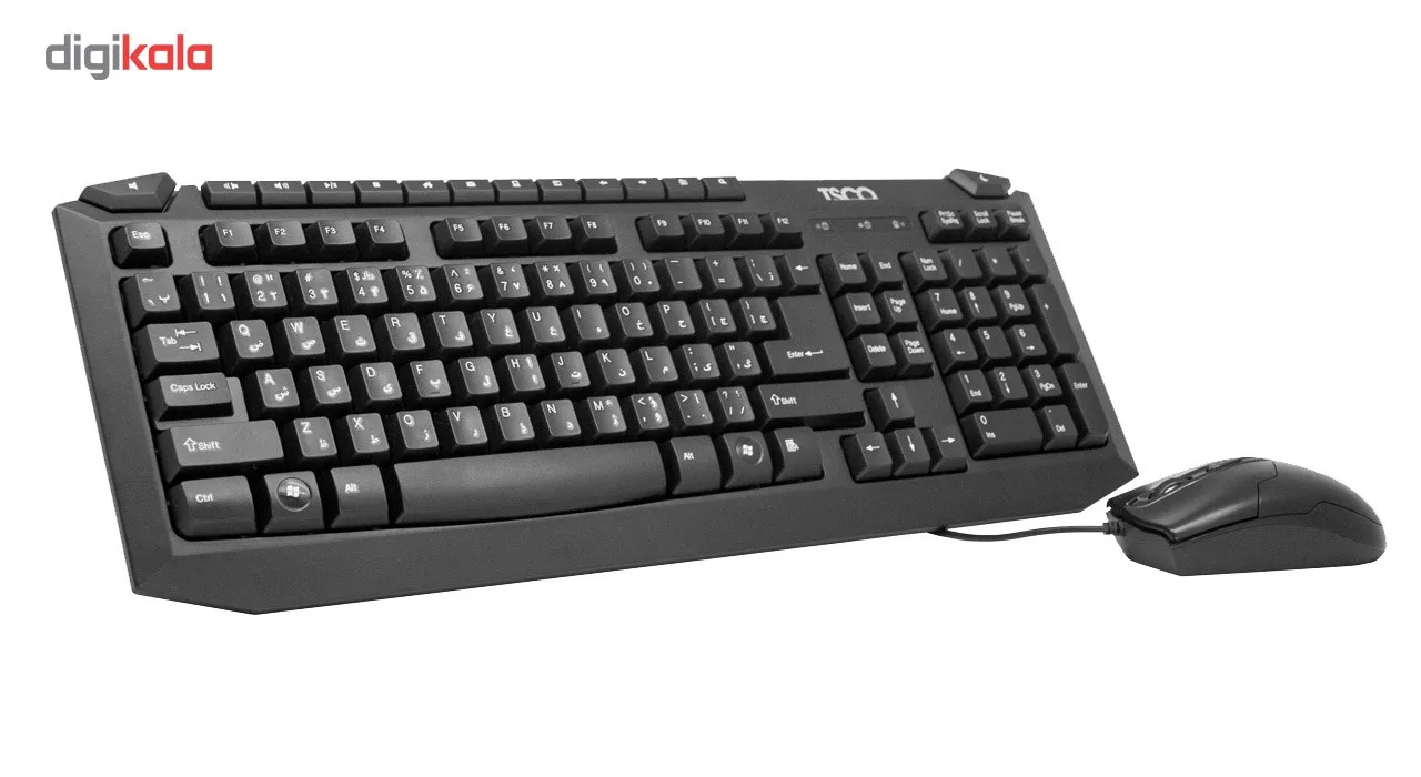 کیبورد و ماوس تسکو مدل TKM 8054N، سوییچ ممبران، Full-Size