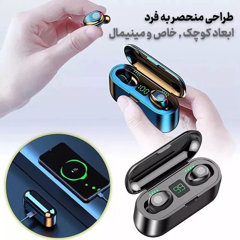 هدفون بلوتوثی مدل F12 Pro Edition 2025