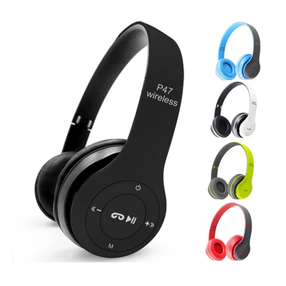 هدفون بی سیم بلوتوث مدل P47-5.0+EDR کد 6989532512530