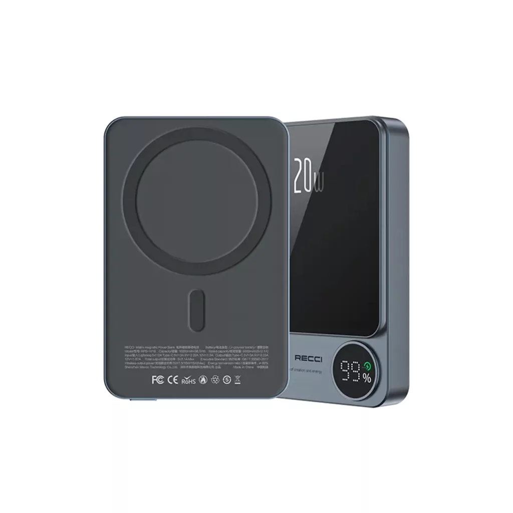 پاوربانک رسی مدل RPB-W16 ظرفیت 10000 میلی آمپر ساعت