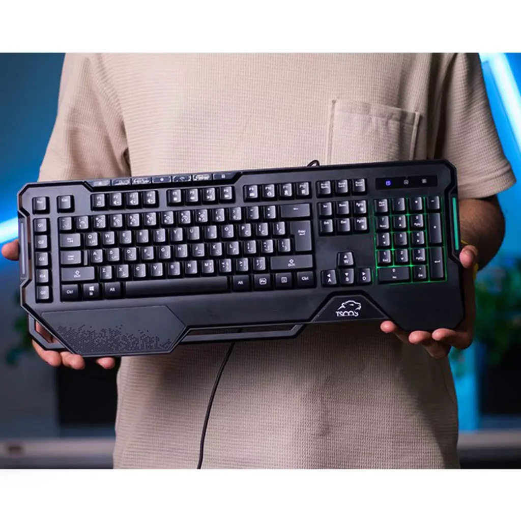 کیبورد گیمینگ تسکو مدل GK 8126، سوییچ ممبران، Full-Size، نورپردازی RGB