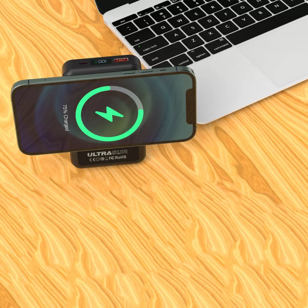 پاوربانک بی سیم اولتراسور مدل PW5 ظرفیت 10000 میلی آمپر ساعت