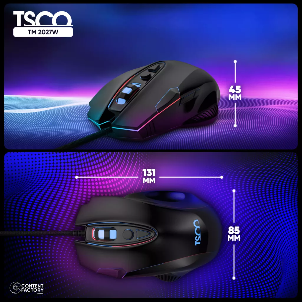 ماوس مخصوص بازی تسکو مدل TM 2027W